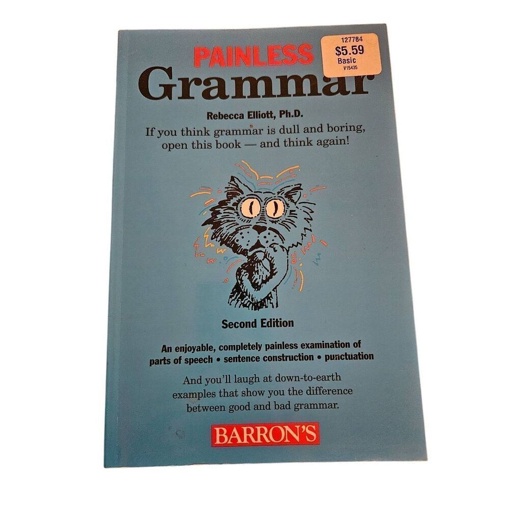 Painless Grammar by Rebecca Elliot Ph.D. barron's books isbn 9780764134364
